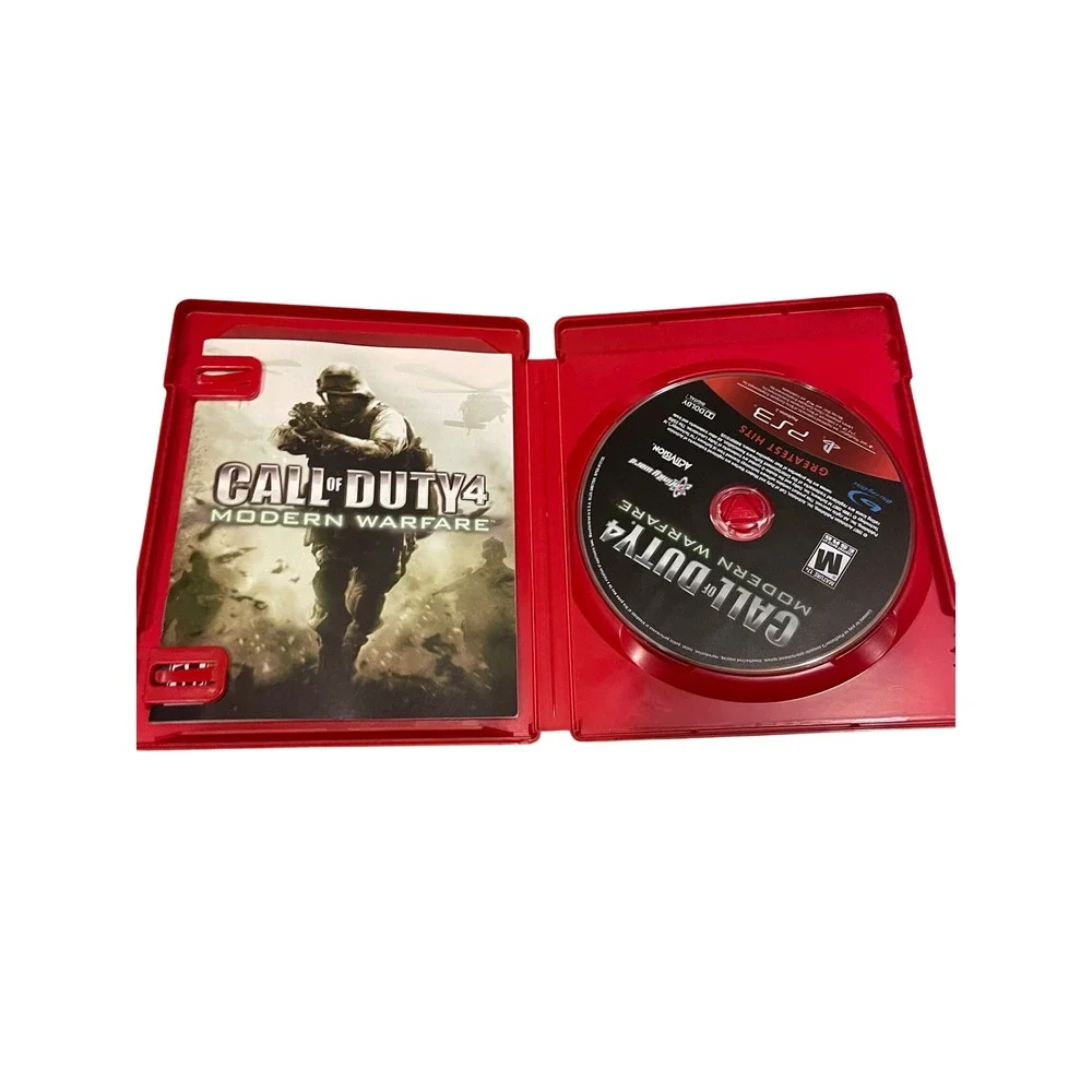 Call of Duty 4 Modern Warfare GOTY Edition Sony PS3 Game Activision 2007 Red Cas
